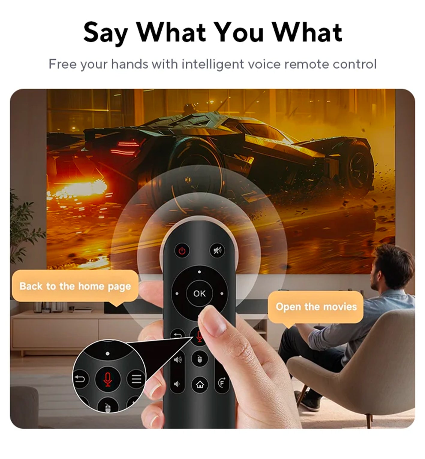 Magcubic Luxprojecteur – Native 1080P 650ANSI 4K Android 11