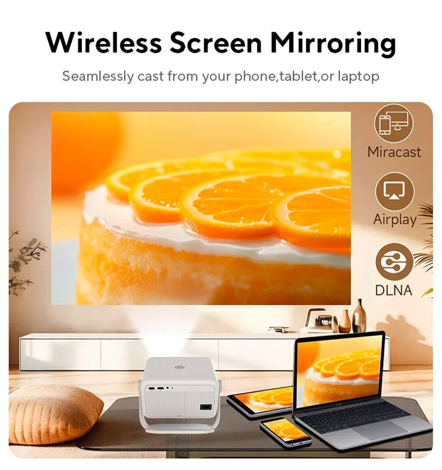 Magcubic Luxprojecteur – Native 1080P 650ANSI 4K Android 11