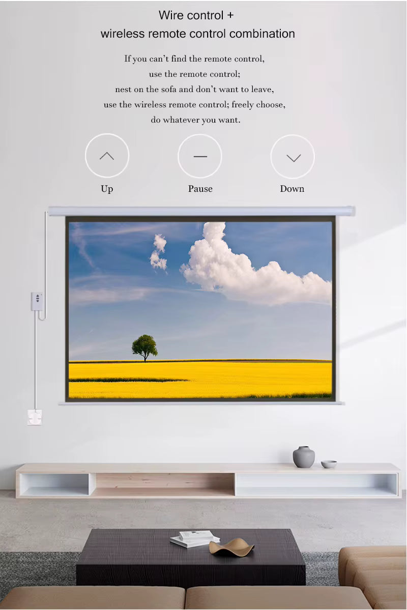 Luxprojecteur Projection Screen – Motorized Home Theater Screen 100" 16:9