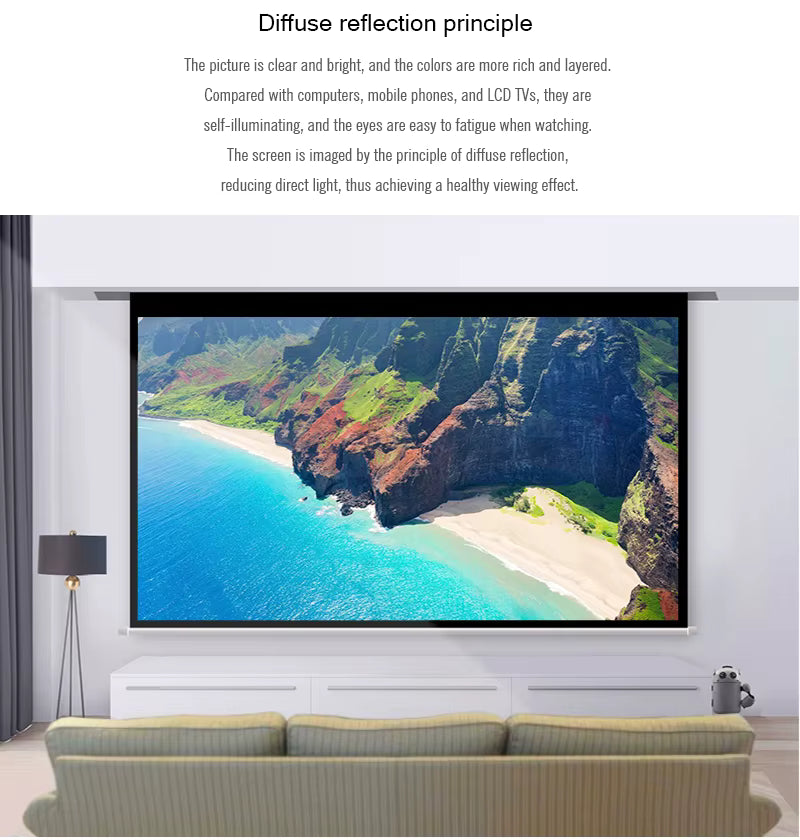 Luxprojecteur Projection Screen – Motorized Home Theater Screen 100" 16:9