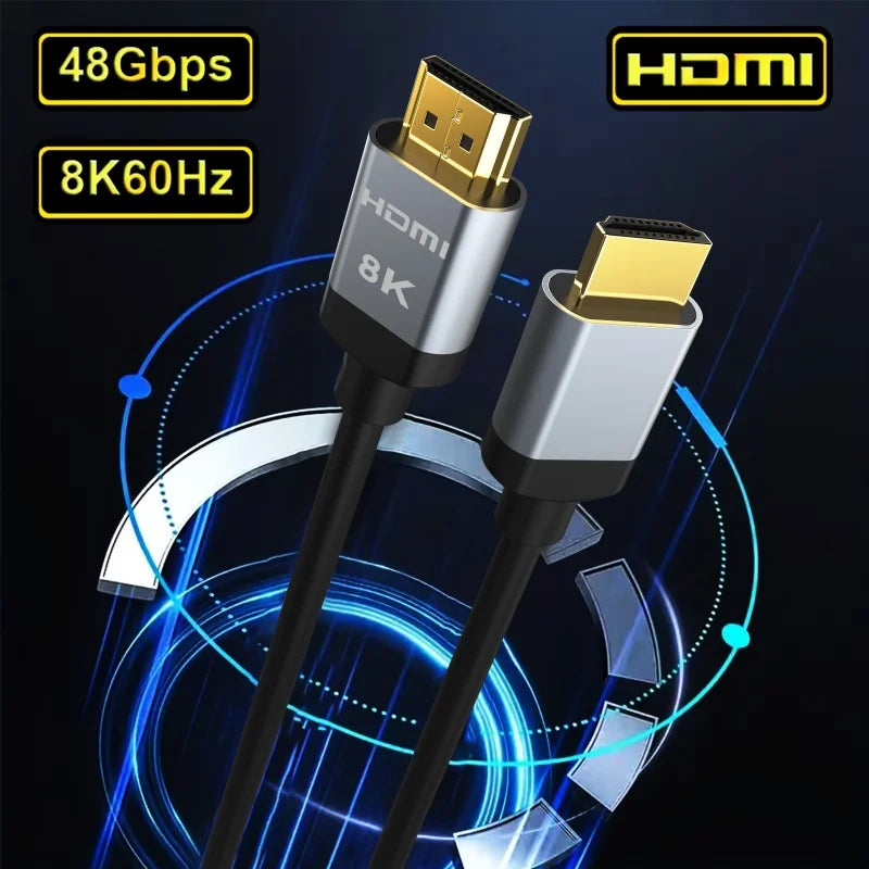 Luxprojecteur Long 8K HDMI 2.1 Cable – Ultra High Speed Braided Cord